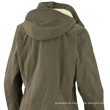El último diseño del abrigo de pieles real de Fox con la correa de cintura El ganso europeo abajo de la chaqueta para las mujeres de los inviernos